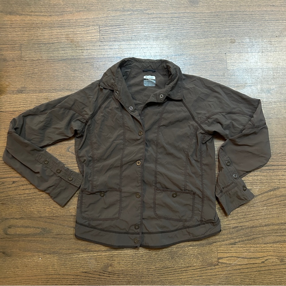 Columbia Titanium Size M Brown Lightweight Jacket